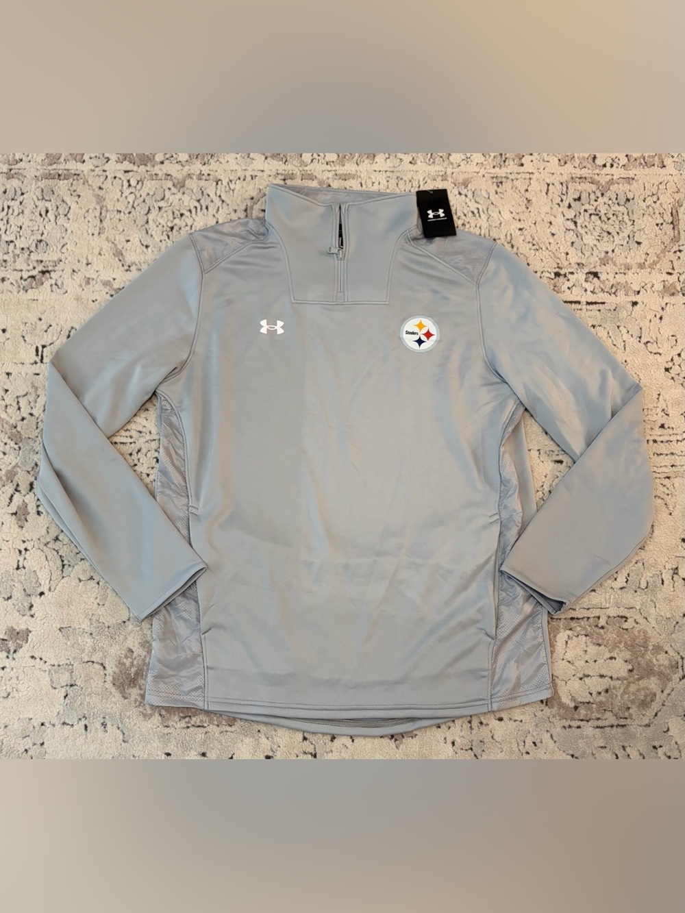 Under Armour Authentic Pittsburgh Steelers Gray Jacket NFL Football Men’s Sz: XL